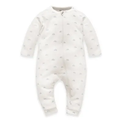 Pinokio Kids's Lovely Day Babyblue Zipped Overall Feet