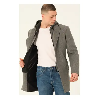 PLT8376 DEWBERRY MEN'S COAT-DARK GREY