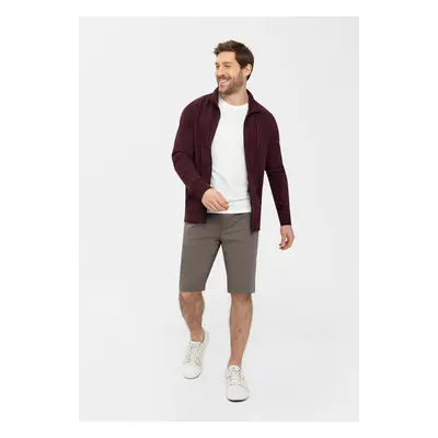 Volcano Man's Sweatshirt B-Tawin M01053-S23 Burgundy Melange