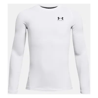 Chlapecké tričko Under Armour UA CG Armour LS-WHT - Kluci