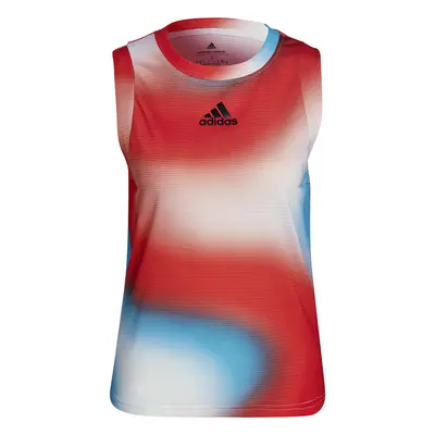 Dámské tílko adidas Melbourne Printed Match Tank White/Red/Blue