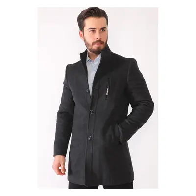 PLT8386 DEWBERRY MEN'S COAT-ANTHRACITE