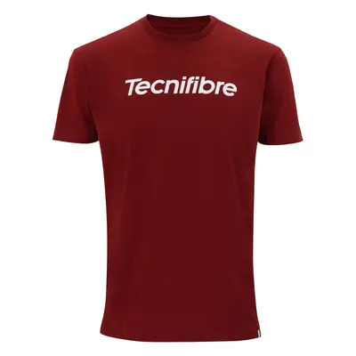 Pánské tričko Tecnifibre Club Cotton Tee Cardinal