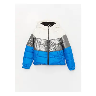 LC Waikiki Lcwk Hooded Color Block Boy's Inflatable Coat