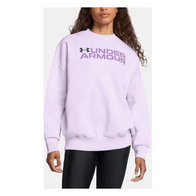 Dámská mikina Under Armour Rival Fleece WordmarkOS Crew-PPL - Dámské