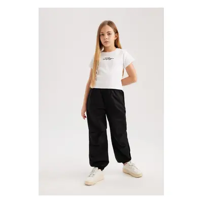 DEFACTO Girl's Parachute Cotton Trousers