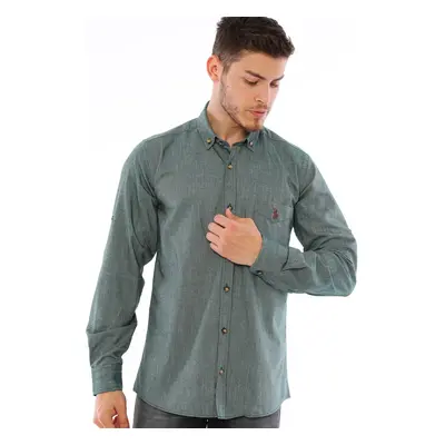 G723 DEWBERRY MEN'S SHIRT-KHAKI