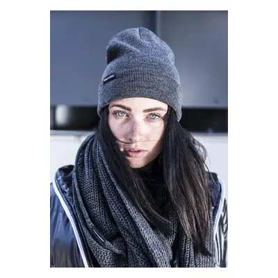 Čepice Basic Flap Beanie - tmavě šedá