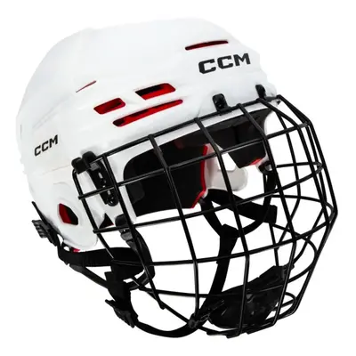 CCM Tacks white Hokejová helma Combo