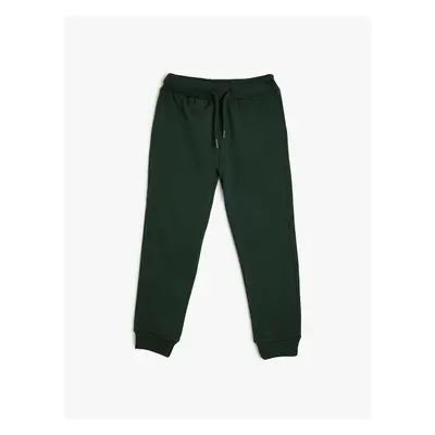 Koton Basic Jogger Sweatpants with Tie Waist Pocket