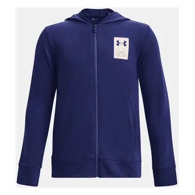 Under Armour Mikina UA Rival Terry FZ Hoodie-BLU - Kluci