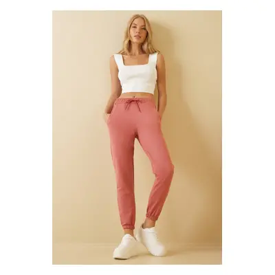 Happiness İstanbul Women's Dry Rose Pocketed Sweatpants