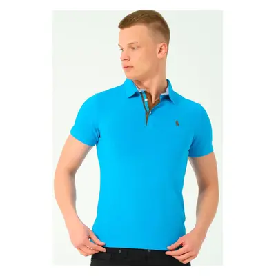 T8582 DEWBERRY MEN'S T-SHIRT-DARK TURQUOISE-2