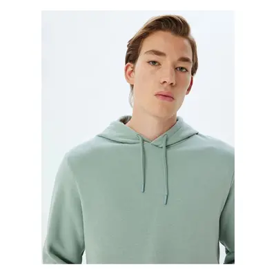 Koton Hooded Sweatshirt Basic Cotton Blend