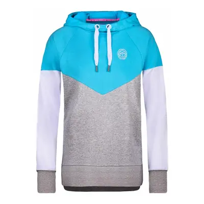 Dámská mikina BIDI BADU Flavia Lifestyle Hoody Aqua/Grey White