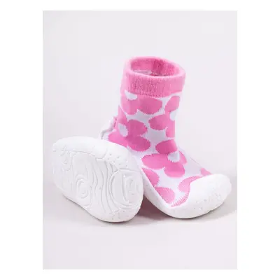 Yoclub Kids's Baby Girls' Anti-Skid Socks With Rubber Sole P3