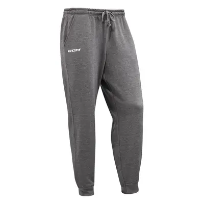 Pánské kalhoty CCM Team Fleece Cuffed Jogger Dark Grey