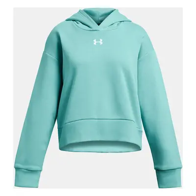 Under Armour Mikina UA Rival Fleece Crop Hoodie-GRN - Holky