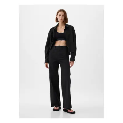 GAP Kalhoty high stride wide leg - Dámské