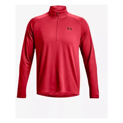 Pánské tričko Under Armour UA Tech 2.0 1/2 Zip-RED