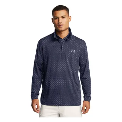 UA Playoff Printed 1/4 Zip-BLU