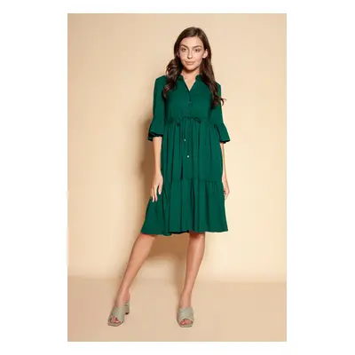 Lanti Woman's 3/4 Sleeve Dress Suk197