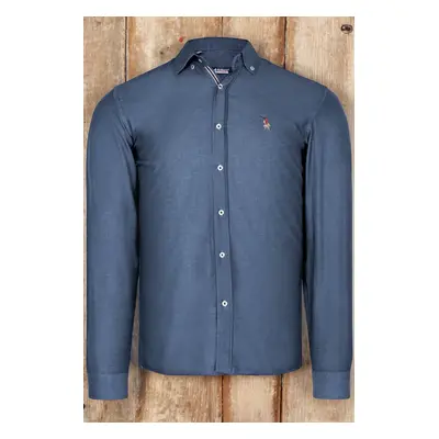 G674 DEWBERRY MEN'S SHIRT-PLAIN OIL