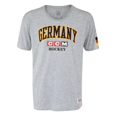 Pánské tričko CCM FLAG TEE TEAM GERMANY Athletic Grey