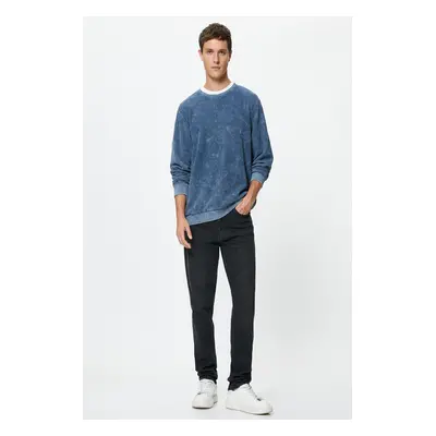 Koton Men's Blue Sweatshirt