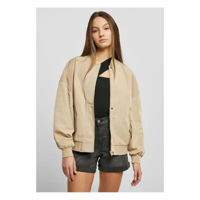 Dámská recyklovaná bunda oversized Light Bomber Unionbéžová