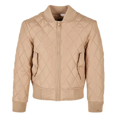 Dívčí Diamond Quilt Nylon Jacket unionbéžová