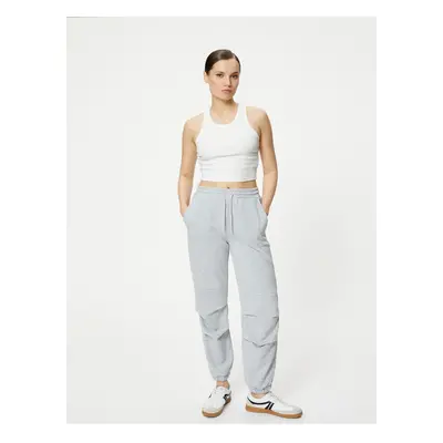 Koton Jogger Trousers Tie Waist Pocket Elastic Cuffs