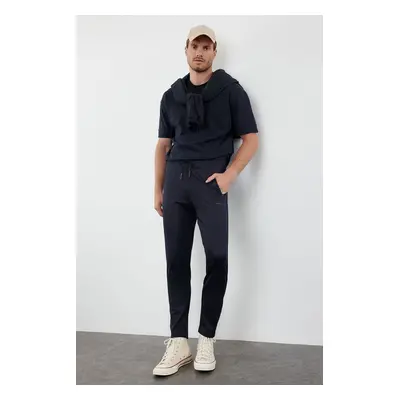 Trendyol Black Slim/Slim Fit Zipper Pocket Sports Sweatpants