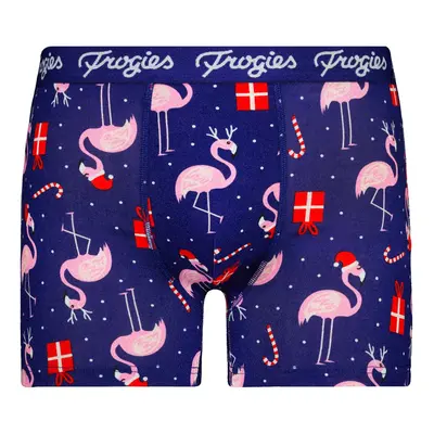 Pánské boxerky Flamingo Frogies Christmas