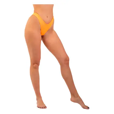 Dámské plavky Nebbia High Cut V-Shape Bikini Bottom Orange Neon