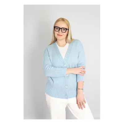 Sweet Knit Woman's Cardigan Light Blue