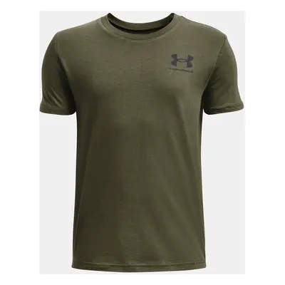 Under Armour Tričko UA SPORTSTYLE LEFT CHEST SS-GRN - Kluci