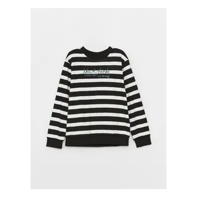 LC Waikiki Crew Neck Striped Long Sleeve Boys' T-Shirt