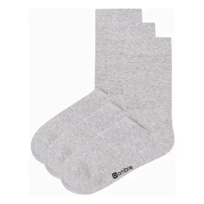 Ombre Men's long socks 3-pack - gray