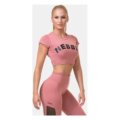 Dámské tričko Nebbia Hero Sporty crop top old rose