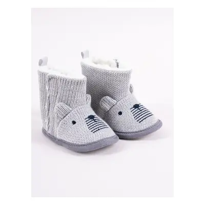 Dětské zimní boty Yoclub Yoclub_Velcro_Strappy_Boys'_Boots_OBO-0196C-6600_Grey