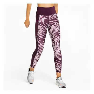 Dámské legíny Puma Run 5K Graphic High Waist 7/8 Tight Grape Wine