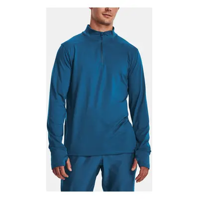 Under Armour Tričko QUALIFIER RUN 1/4 ZIP-BLU - Pánské