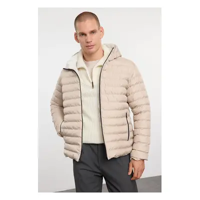 Trendyol Stone Regular Fit Hooded Winter Coat