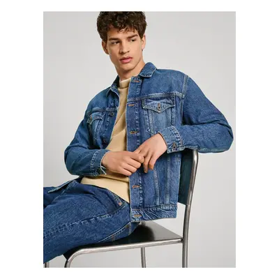 Modrá pánská džínová bunda Pepe Jeans - Pánské