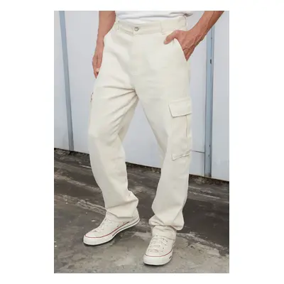 Trendyol Stone Men's Cargo Pocket Baggy Trousers