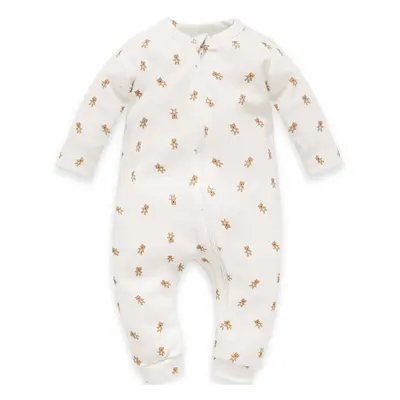 Pinokio Kids's Lovely Day Beige Zipped Overall Feet