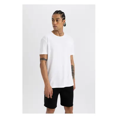 DeFactoFit Standard Fit Crew Neck Printed Short Sleeve T-Shirt