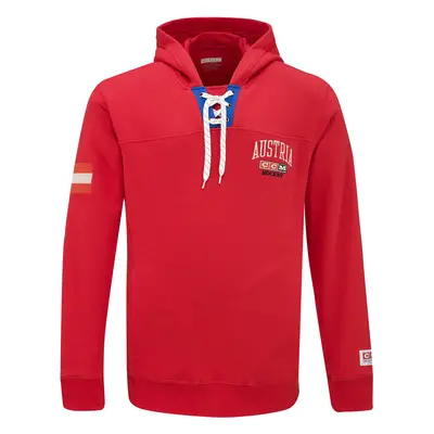 Pánská mikina CCM FLAG HOODIE TEAM AUSTRIA Red SR