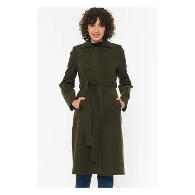 Z6570 DEWBERRY WOMEN'S COAT-KHAKI